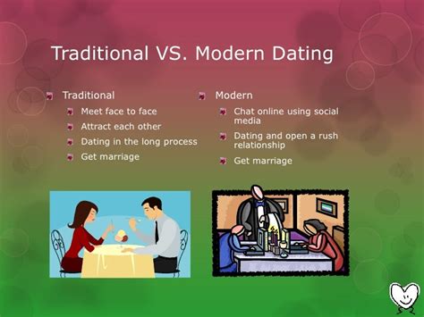 modern dating vs traditional dating